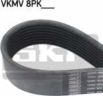 V formos rumbuoti diržai (SKF) VKMV 8PK1232