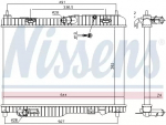 Radiatorius Ford Fiesta 1.4/1.6TDCi 08- (NISSENS) 69233
