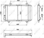 Radiatorius, variklio au&scaron;inimas (NRF) 52035