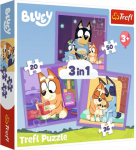 TREFL BLUEY dėlionių rinkinys (3 in 1)