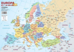 Europos politinis žemėlapis (su &scaron;alių vėliavomis, A4)
