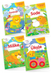 KNYGŲ RINKINYS. Lavinamosios UŽDUOTYS 3-4 metų vaikams. Gyvūnai + Mi&scaron;ke + Sode + Ūkyje