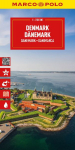 Denmark Marco Polo Map: Stra&szlig;enkarte und Autokarte mit sehenswerten Strecken, Highlights und digitaler Erweiterung