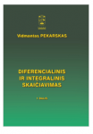 Diferencialinis ir integralinis skaičiavimas, 1 dalis