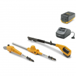 Akumuliatorinė auk&scaron;tapjovė su gyvatvorių žirklių priedu STIGA MT 100E KIT,  20 V, 4.0 Ah
