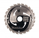 T.C.T. pjūklas M-FORCE 185X2X30mm 15&deg; T24 Makita B-08040