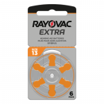 Klausos aparatų baterijos Rayovac Extra 13, 6 vnt.