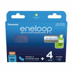 Panasonic Eneloop AAA 800mAh Ni-MH elementai su dėklu, 4 vnt.