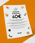 Dovanų kuponas (40 Eurų)