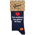 Kojinės "Esu mylimas nuo galvos iki kojų" (pakabinama pakuotė)