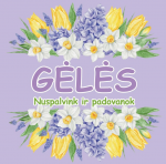 Gėlės. Nuspalvink ir padovanok