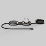 Zens 3-in-1 USB-C to USB-C (240W) + Apple Watch + Qi2 (15W) MagSafe Compatible Charger - Black
