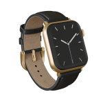 BURGA Leather Strap + Gold for Apple Watch 44/45/46/49 mm - Don't Text