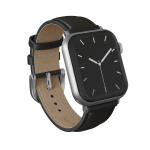BURGA Leather Strap + Silver for Apple Watch 40/41/42 mm - Don't Text