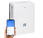 Midea Oro sausintuvas MDDP-50DEN7-QA3-BW 440W, 112m&sup2;, 353 m&sup3;/val