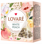 LOVARE white peach, baltasis persikas 2g x 15 piramidžių