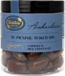 Rūta anakardžių rie&scaron;utai su pieniniu &scaron;okoladu 120 g