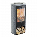 Plieninė krosnelė Nibe Contura 820TG, juoda, 3 - 7 kW