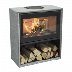 Plieninė krosnelė Nibe Contura 320TG, juoda, 5 - 9 kW