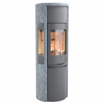 Plieninė krosnelė Nibe Contura 596T Style, pilka, 3 - 7 kW