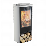 Plieninė krosnelė Nibe Contura C810G:2 Style, balta, 3 - 7 kW