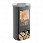 Plieninė krosnelė Nibe Contura C810:3 Style, pilka, 3 - 7 kW