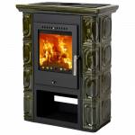 Plieninė krosnelė Thorma Borgholm, žalia, 3.5 - 10.5 kW