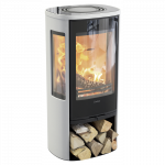 Plieninė krosnelė Nibe Contura C856G:2 Style, balta, 3 - 7 kW