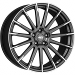 AEZ Atlanta Graphite matt/polished 8,5x19 5x114.3 ET40 CB64,1 60&deg; 780 kg AAT9L0GP40E