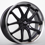 Ratlankis Forzza Storm 8,5X19 5X112 ET35 66,45 Black Magic Lip Polished