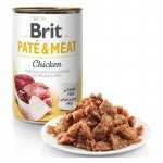 BRIT CARE Chicken Pate & Meat konservai &scaron;unims su vi&scaron;tiena