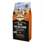 Carnilove Fresh Ostrich&Lamb for Small Breed sausas pa&scaron;aras mažų veislių &scaron;unims