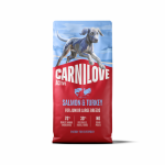 CARNILOVE ACTIVE Dog Salmon & Turkey Junior Large Breeds sausas pa&scaron;aras jauniems &scaron;unims, Svoris 12 kg