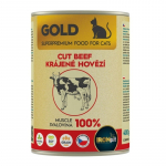 IRONpet Gold Cat Beef cut muscle jautienos raumens konservai katėms