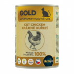 IRONpet Gold Cat Chicken cut muscle vi&scaron;tienos raumens konservai katėms, Svoris 400 g