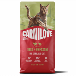 CARNILOVE ACTIVE Cat Duck & Pheasant Sterilised sausas pa&scaron;aras katėms, Svoris 6 kg