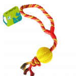 Žaislas &scaron;unims virvė su kamuoliuku 40 cm