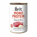 Brit Care Mono Protein Beef&Rice konservai &scaron;unims su jautiena, Svoris 400 g