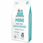Brit Care Mini Light&Sterilised sausas pa&scaron;aras &scaron;unims