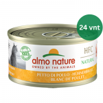 Almo Nature HFC Chicken Breast &scaron;lapias maistas katėms 24x70g