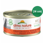 Almo Nature HFC Cat Chicken with Pumpkin &scaron;lapias maistas katėms 24x70g