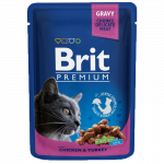 Brit Premium Chicken & Turkey (su vi&scaron;tiena ir kalakutiena) konservai katėms