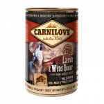 CarniLove Wild Meat Lamb & Wild Boar konservai &scaron;unims