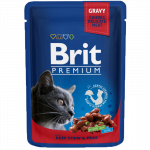 Brit Premium Beef Stew & Peas (su jautiena) konservai katėms