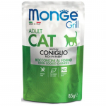 Monge Grill Adult Cat Rabbit in Jelly konservai katėms su triu&scaron;iena 85g