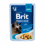 Brit Premium Cat Delicate Chicken in Gravy konservai katėms su vi&scaron;tiena 85 g