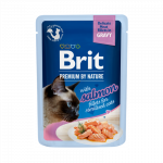 Brit Premium Delicate Salmon Sterilised Gravy konservai katėms 85 g