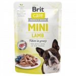 Brit Care Mini konservai su ėrienos filė mažų veislių &scaron;unims
