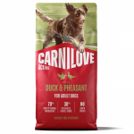 CARNILOVE ACTIVE Dog Duck & Pheasant sausas pa&scaron;aras &scaron;unims, Svoris 1.5 kg