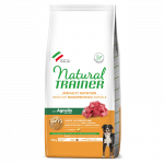 Natural Trainer Sensitive Medium/Maxi Adult Lamb (ėriena) sausas pa&scaron;aras &scaron;unims 12kg, Svoris 12 kg